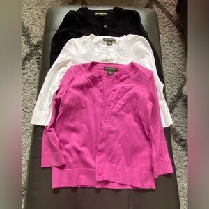 3 Eddie Bauer cardigans size PXS